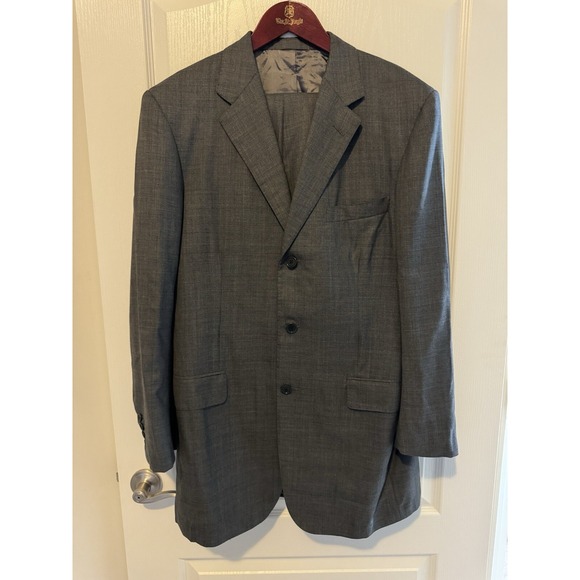 Martin Greenfield Suit Blazer Mens 44 Long Three Button Jacket Pants Classic - Picture 1 of 11